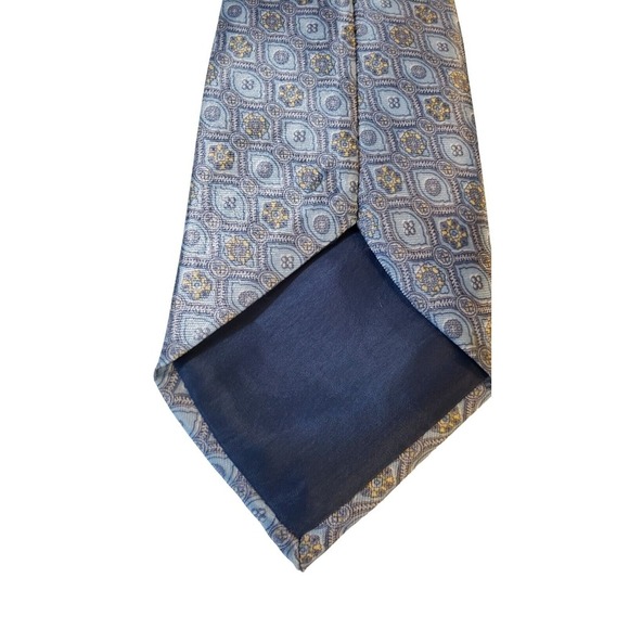 Gentleman 100% Polyester Tie Geometric Pattern in‎ Blues Mens Neck Tie - Picture 7 of 9